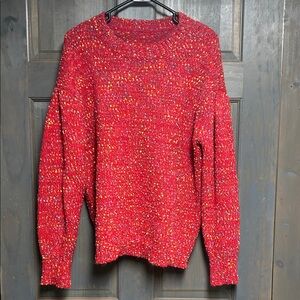 Cozy Red Knit Sweater